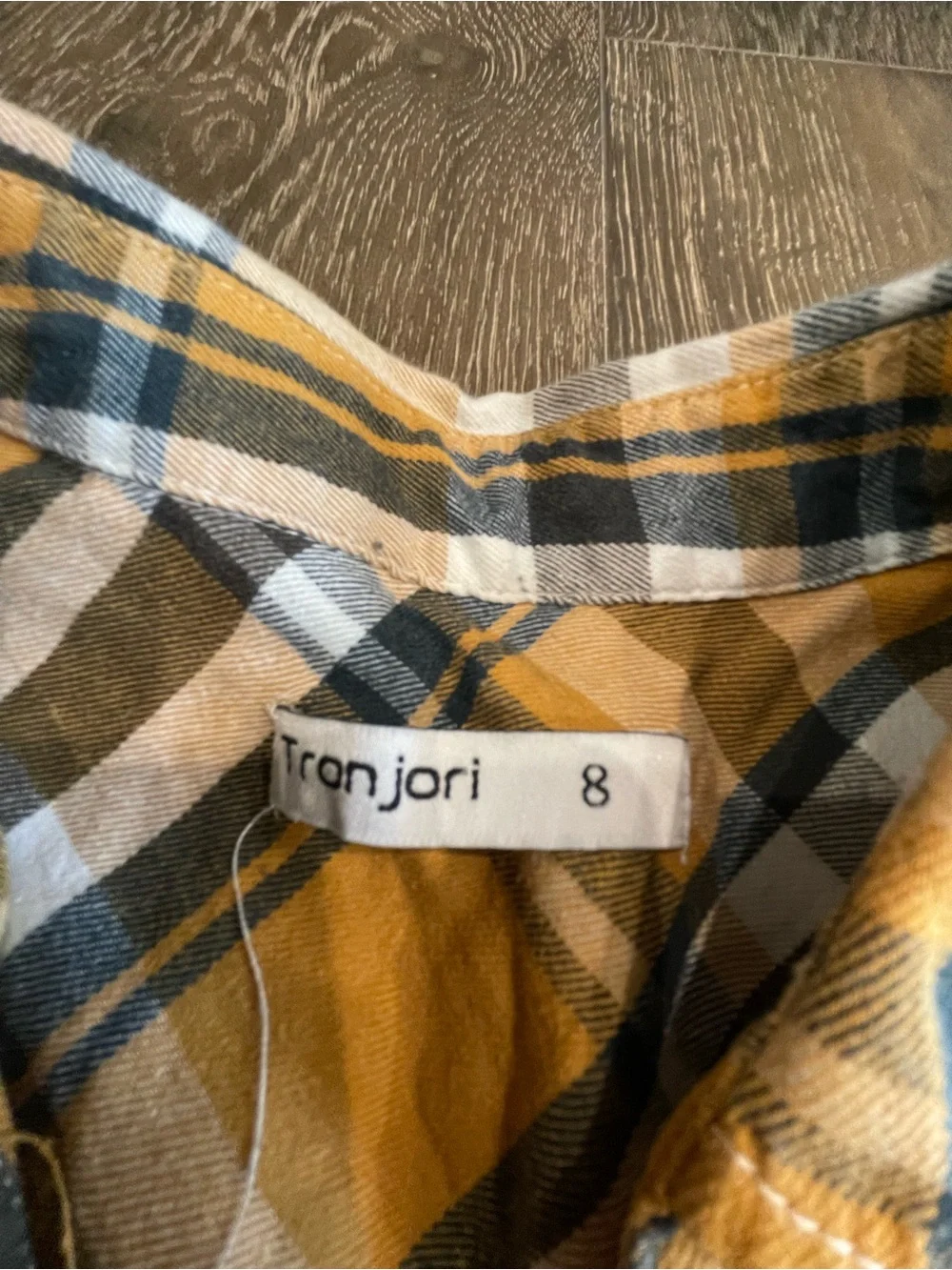Mustard Plaid Casual Button-Down Shirt